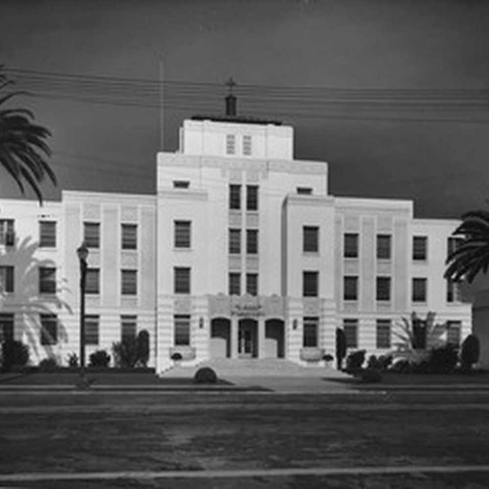 Image of the rebuilt hospital that opened in 1937