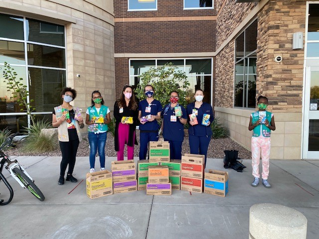 Group of Volunteers at East Valley Dignity Health General Hospital, Mesa, AZ