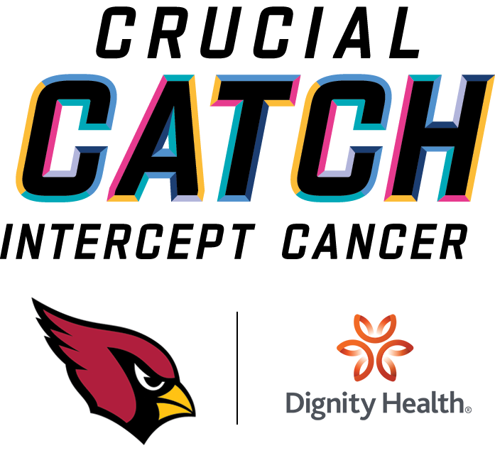 Crucial Catch NFL Cancer program with Arizona Cardinals and dignity health
