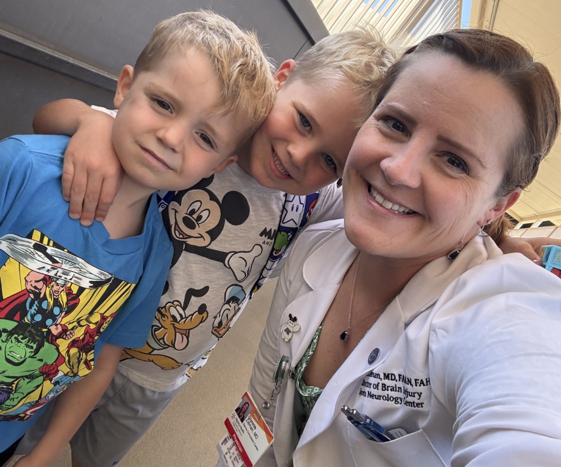 A wife and mother of two young boys, Dr. Zieman, Breast Cancer Survivor 