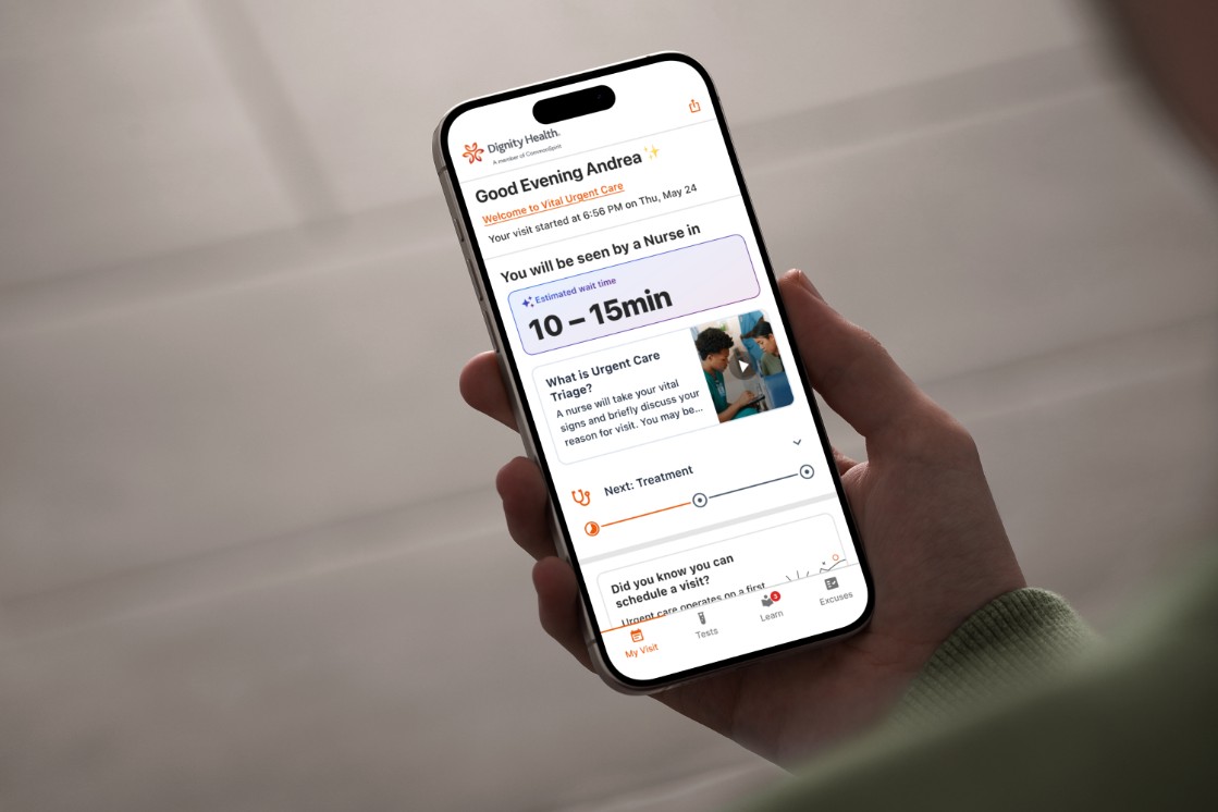 Vital Urgent Care is a service that updates patients and their families on their phones of their visit