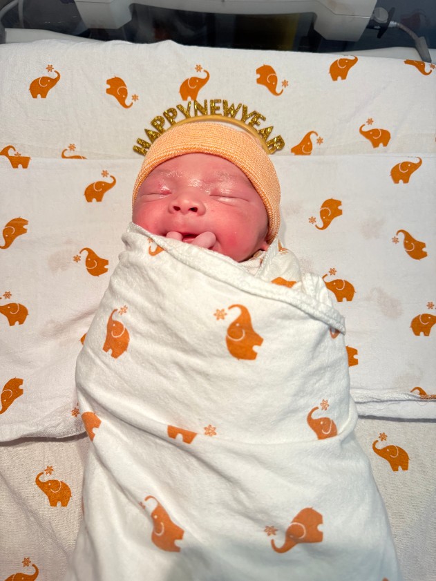  Dignity Health St. Joseph's Hospital and Medical Center celebrating the hospital’s first baby to be born in 2026