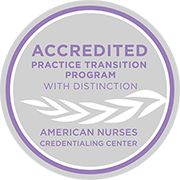 Seal of distinction as a Practice Transition Program by the American Nurses Credentialing Center's Commission on Accreditation in Practice Transition Programs