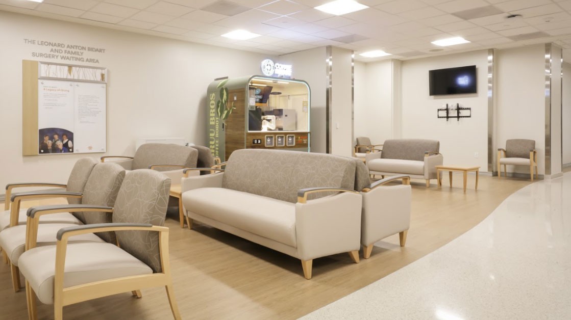 The Leonard Anton Bidart and Family Surgery Waiting Area