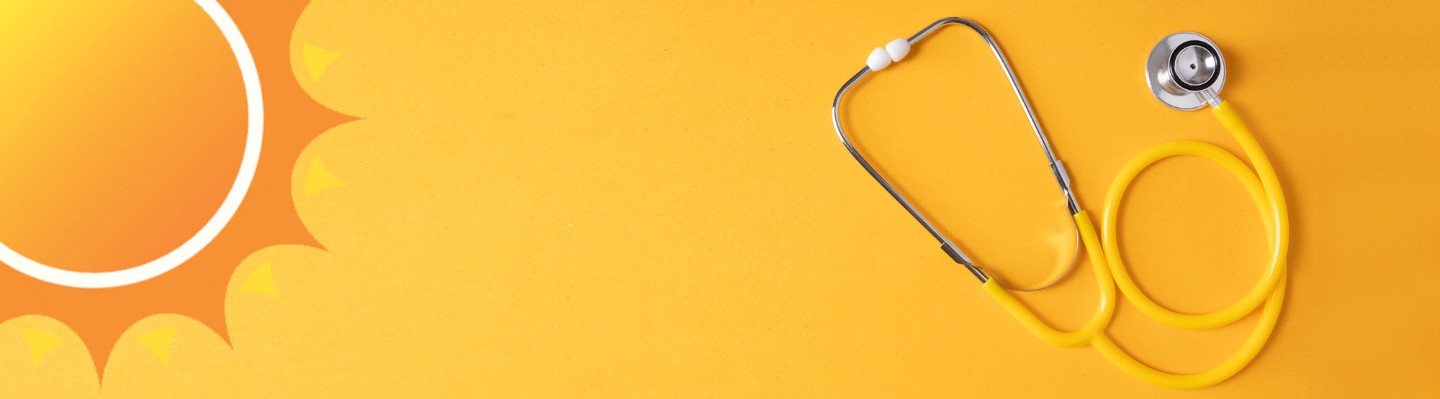 Stethoscope and sun