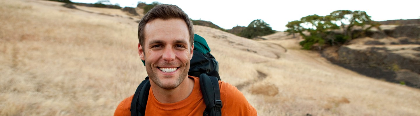 Man hiking