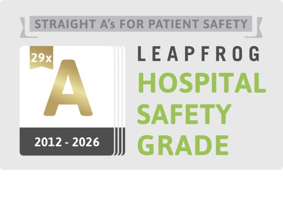Leapfrog Hospital Safety Grade A Logo