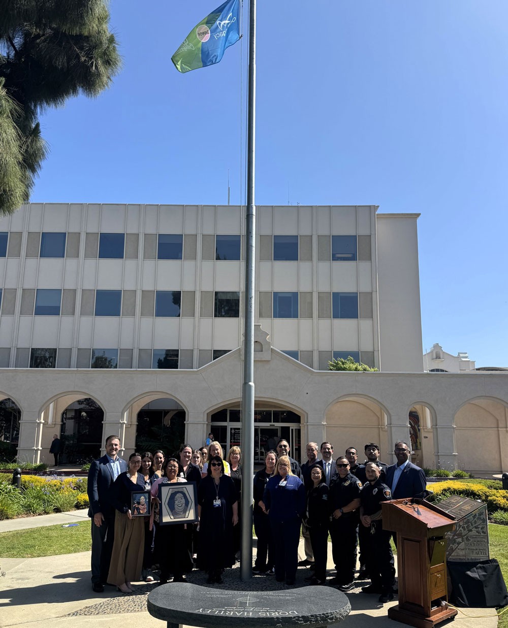 Marian Regional Medical Center, in partnership with OneLegacy, hosted a flag-raising ceremony on Thursday, April 30, to mark Donate Life Month, highlighting the critical need for organ, eye and tissue donations.