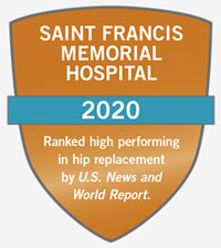 US News and World Report - 2020 for Hip Replacement for SFMH