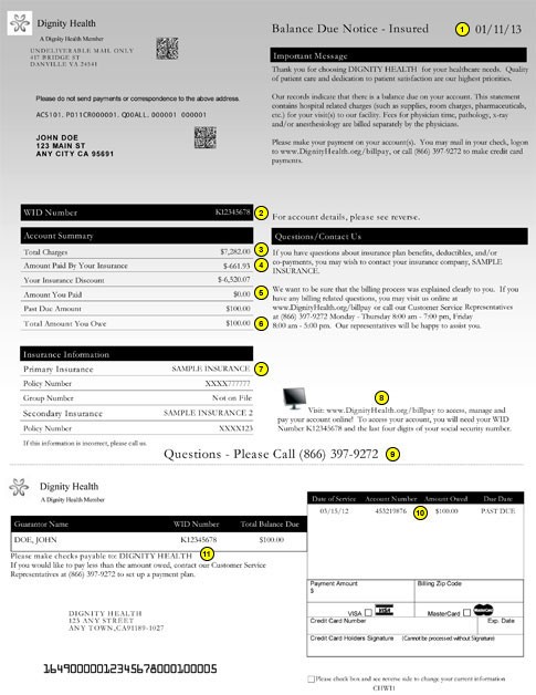 Billing Help - Dignity Health Arroyo Grande Community Hospital