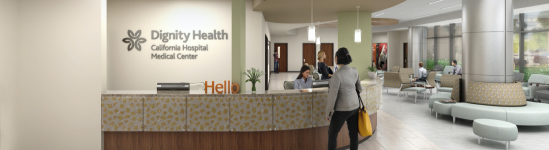Dignity Health California Hospital Medical Center lobby