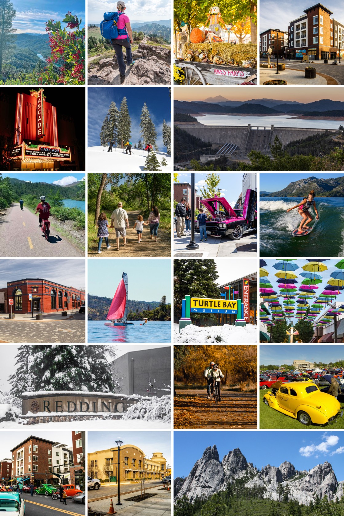 Redding Area Photo Collage