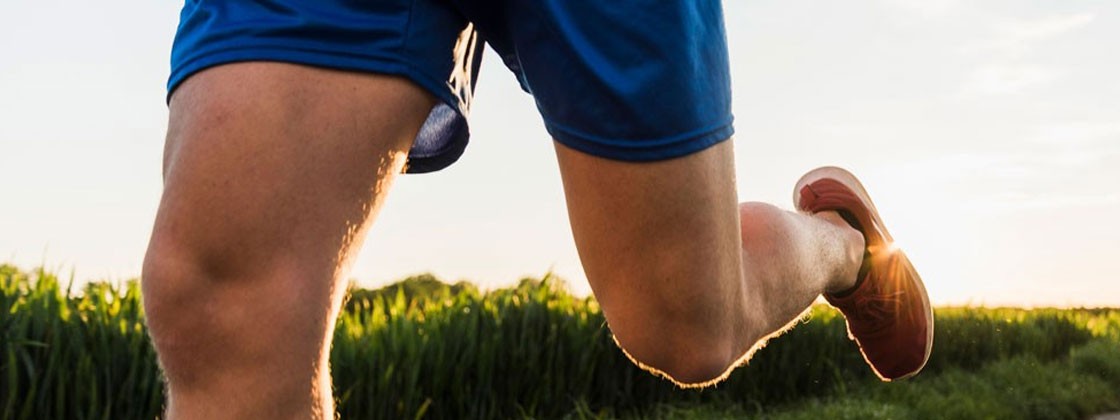 man jogging - but only showing legs