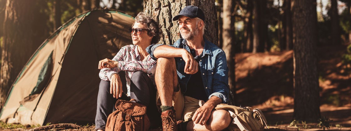 Seniors camping